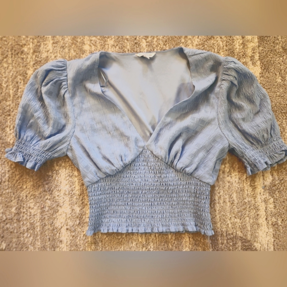 Clockhouse Puff Sleeved Blouse Sz 34